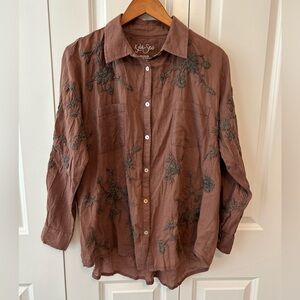 Boho Women’s shirt with
Embroidery‎